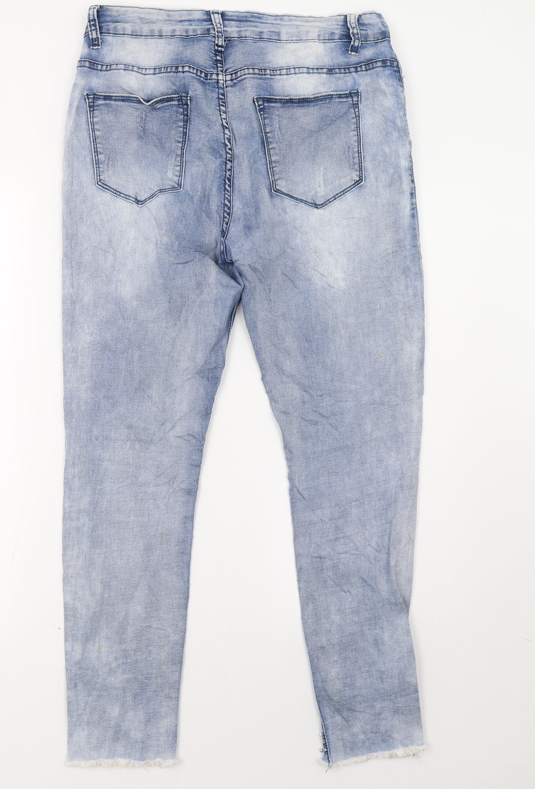 elegant beluxe Womens Blue   Skinny Jeans Size 12 L31 in