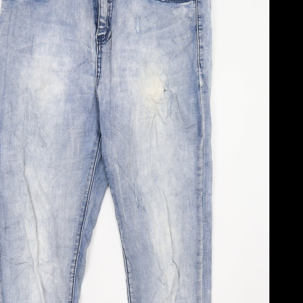 elegant beluxe Womens Blue   Skinny Jeans Size 12 L31 in