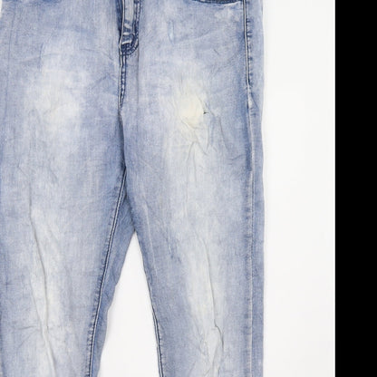 elegant beluxe Womens Blue   Skinny Jeans Size 12 L31 in