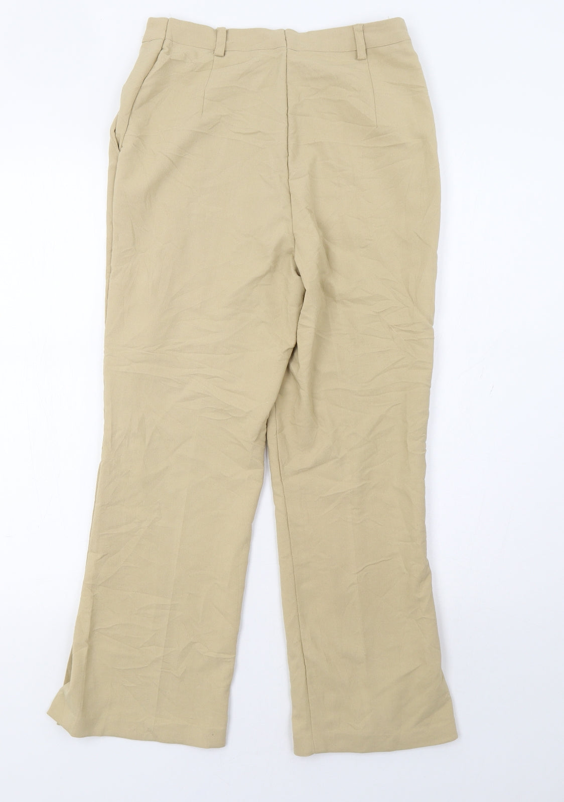 Womens UK Size 8 Preworn Regular Fit  Beige Trousers