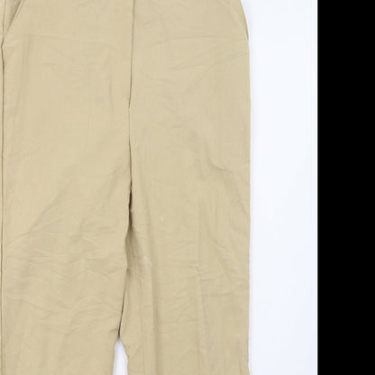 Womens UK Size 8 Preworn Regular Fit  Beige Trousers
