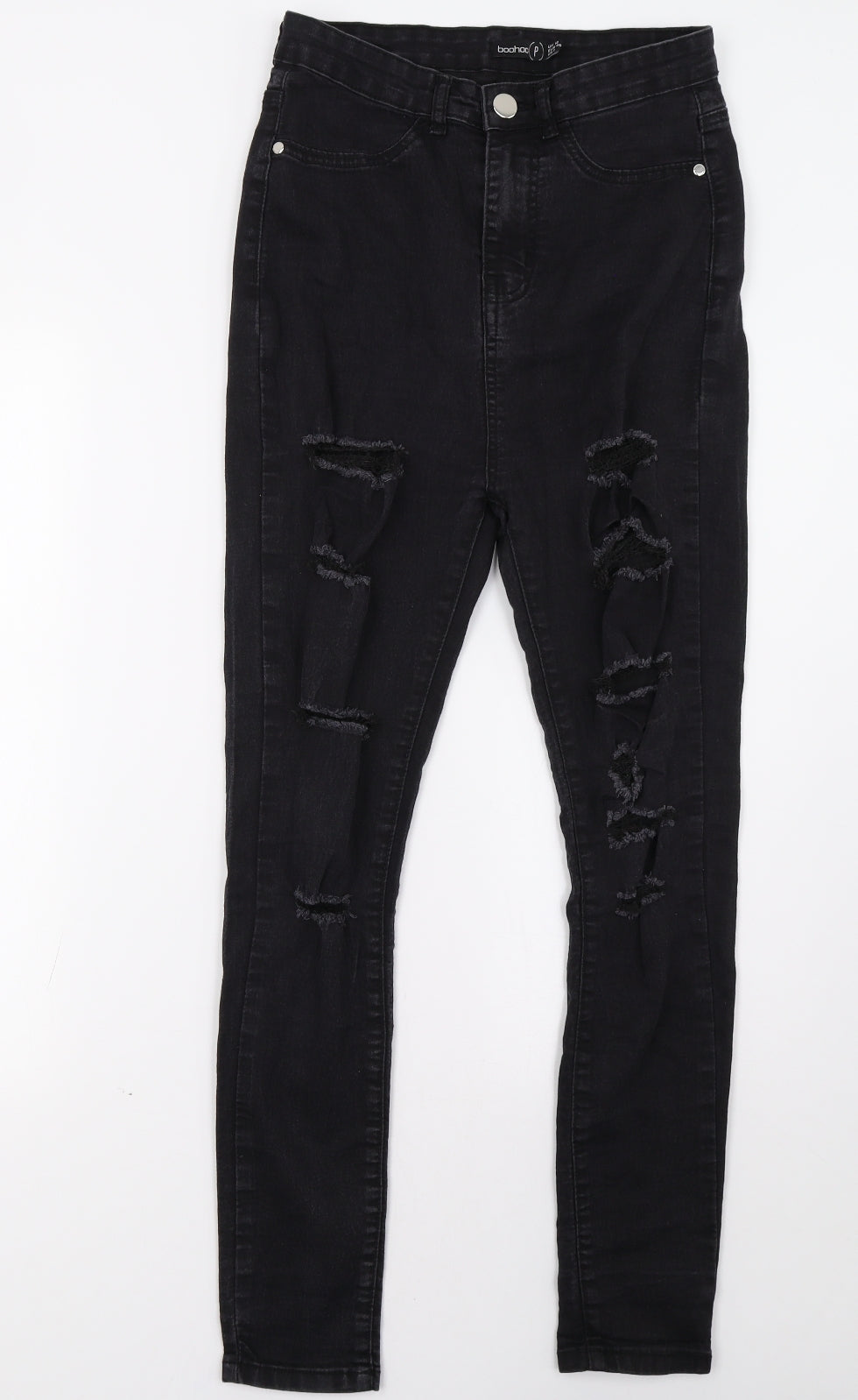 Boohoo Womens Black   Skinny Jeans Size 12 L31 in