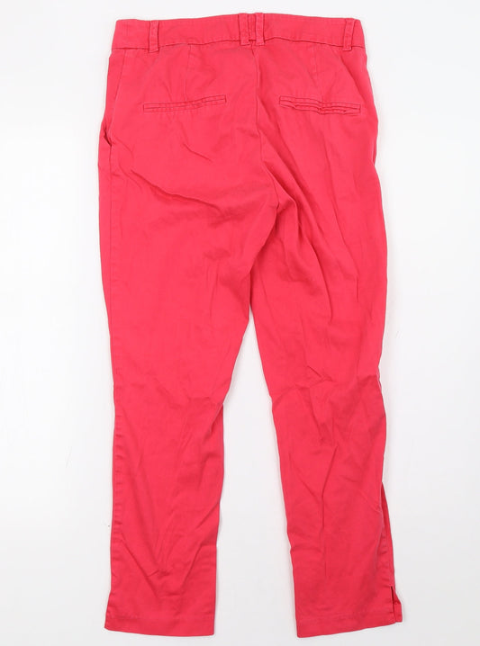 Womens UK Size 8 H&M Regular Fit  Pink Trousers