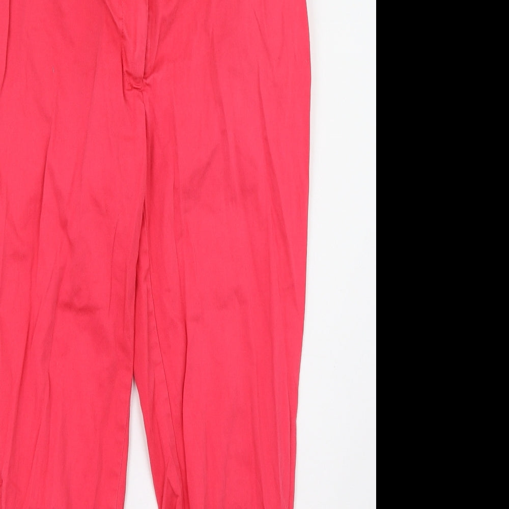 Womens UK Size 8 H&M Regular Fit  Pink Trousers