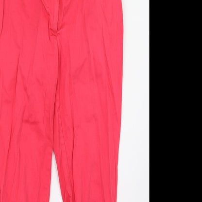 Womens UK Size 8 H&M Regular Fit  Pink Trousers