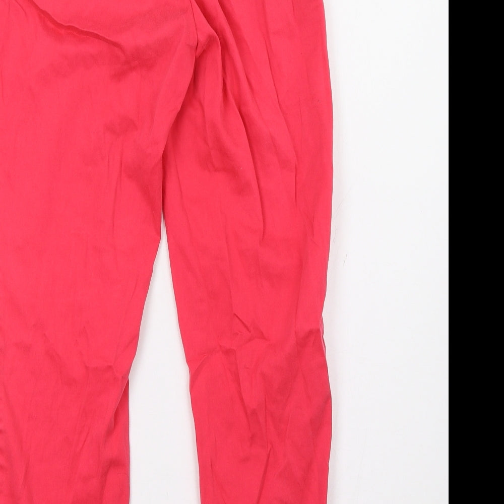 Womens UK Size 8 H&M Regular Fit  Pink Trousers