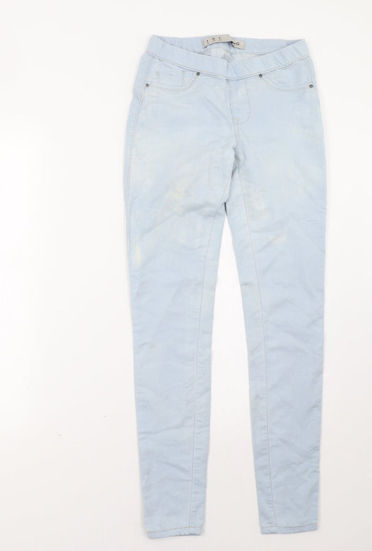Primark Womens Blue   Jegging Trousers Size 6 L31 in