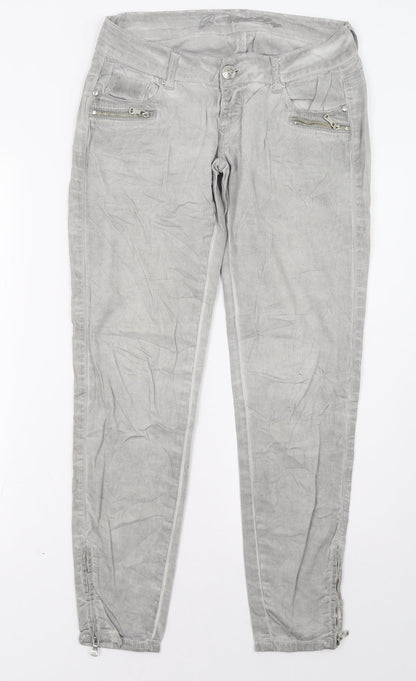 j welly Womens Grey   Skinny Jeans Size S L30 in