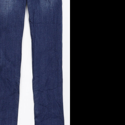 Womens UK Size 8 mohito Regular Fit Skinny Blue Jeans