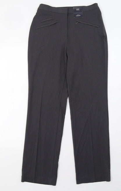 Womens UK Size 6 Marks and Spencer Regular Fit  Grey Trousers