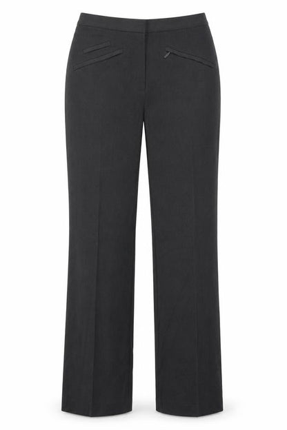 Front view of Marks & Spencer women’s grey trousers, size UK 6, 31-inch leg