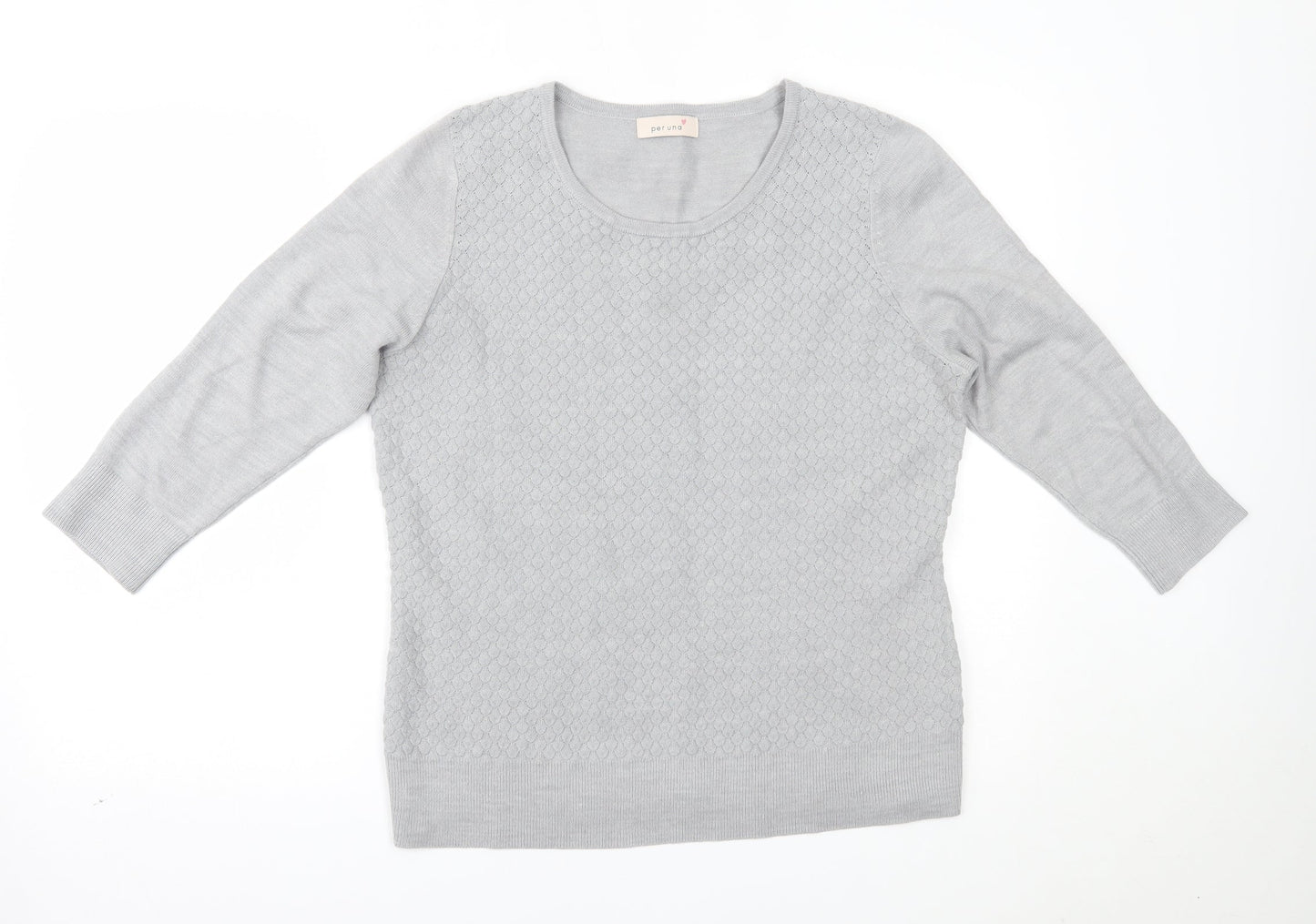 Womens UK Size 16 Marks and Spencer Grey Basic Blouse