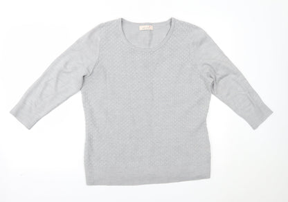 Womens UK Size 16 Marks and Spencer Grey Basic Blouse