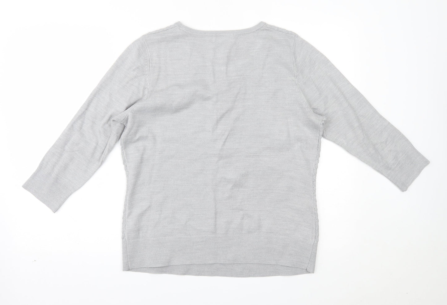 Womens UK Size 16 Marks and Spencer Grey Basic Blouse