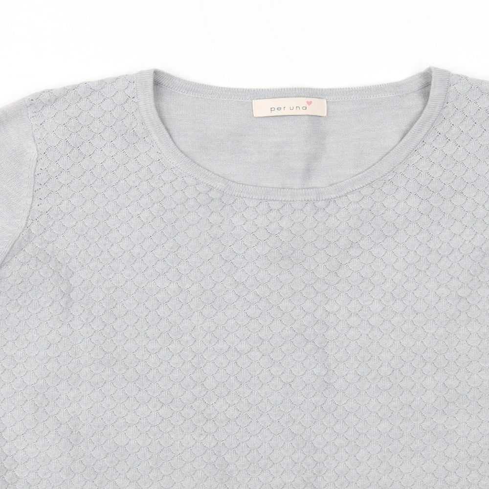 Womens UK Size 16 Marks and Spencer Grey Basic Blouse