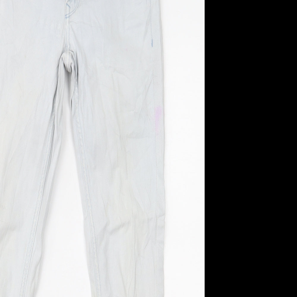 Womens UK Size 10 H&M Regular Fit Skinny Blue Jeans