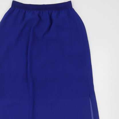 H&M Womens Blue   A-Line Skirt Size 8