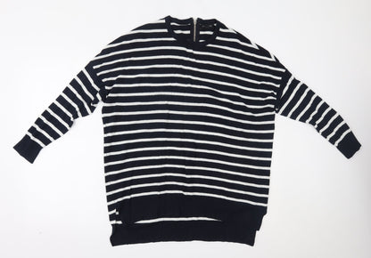 Primark Womens Blue Striped  Pullover Jumper Size XL