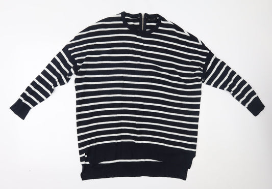 Primark Womens Blue Striped  Pullover Jumper Size XL