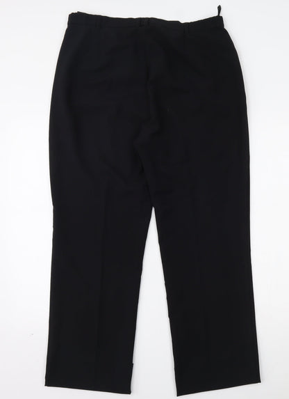 Womens UK Size 14 Marks and Spencer Regular Fit  Black Trousers