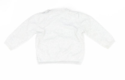 Marks and Spencer Baby Grey   Pullover Jumper Size 9-12 Months  - Start Logo