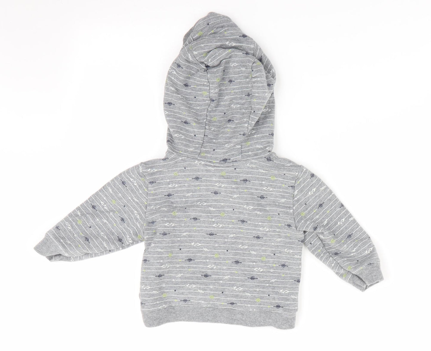 Jarvis Archer Boys Grey Striped  Pullover Jumper Size 9-12 Months  - Hoodie