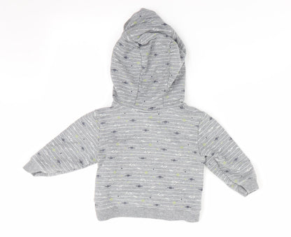 Jarvis Archer Boys Grey Striped  Pullover Jumper Size 9-12 Months  - Hoodie