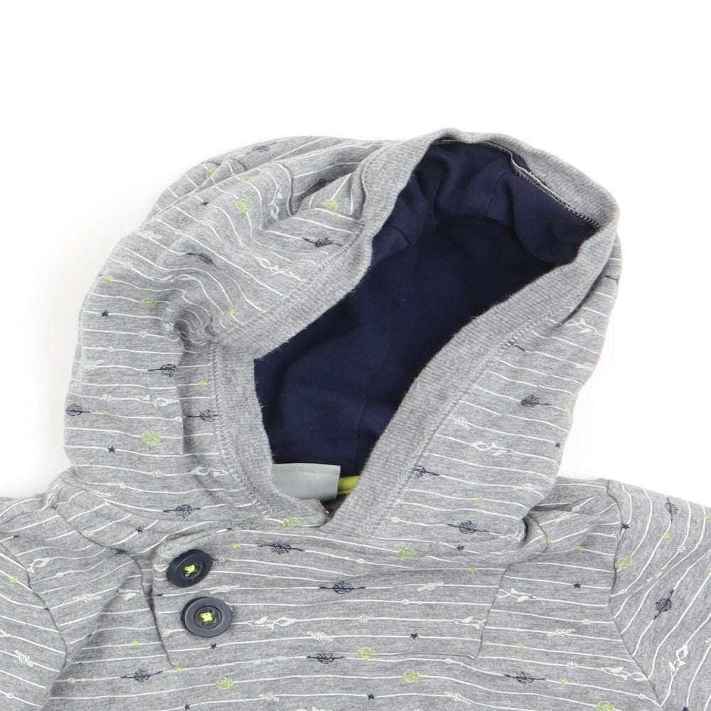 Jarvis Archer Boys Grey Striped  Pullover Jumper Size 9-12 Months  - Hoodie