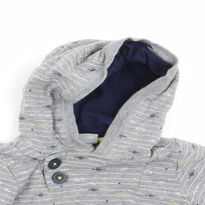 Jarvis Archer Boys Grey Striped  Pullover Jumper Size 9-12 Months  - Hoodie