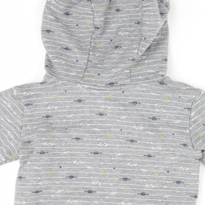 Jarvis Archer Boys Grey Striped  Pullover Jumper Size 9-12 Months  - Hoodie