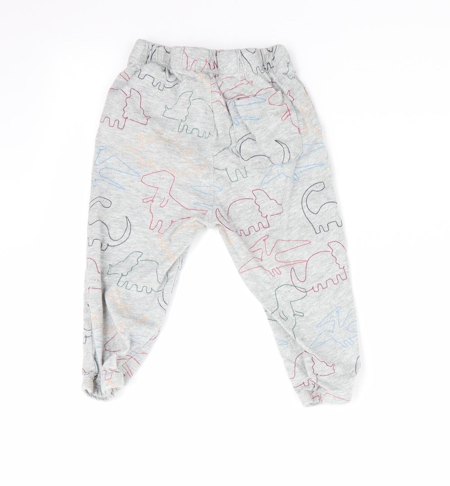 Gap Baby Grey Animal Print  Jogger Trousers Size 12-18 Months