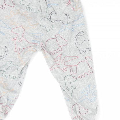 Gap Baby Grey Animal Print  Jogger Trousers Size 12-18 Months