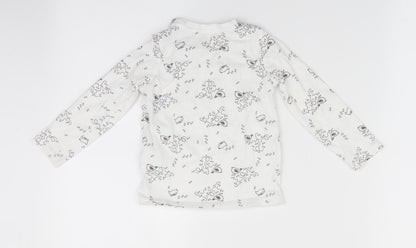 Lupilu Baby White Animal Print  Basic Casual Size 12-18 Months  - Bird print