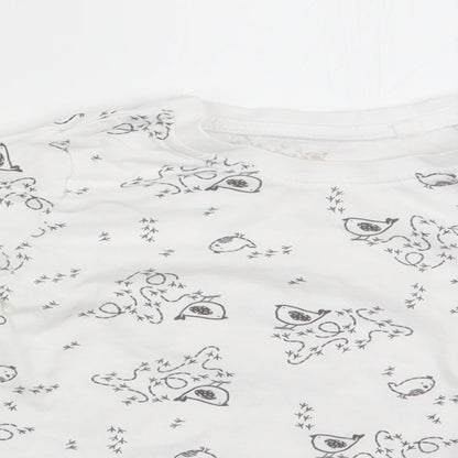 Lupilu Baby White Animal Print  Basic Casual Size 12-18 Months  - Bird print