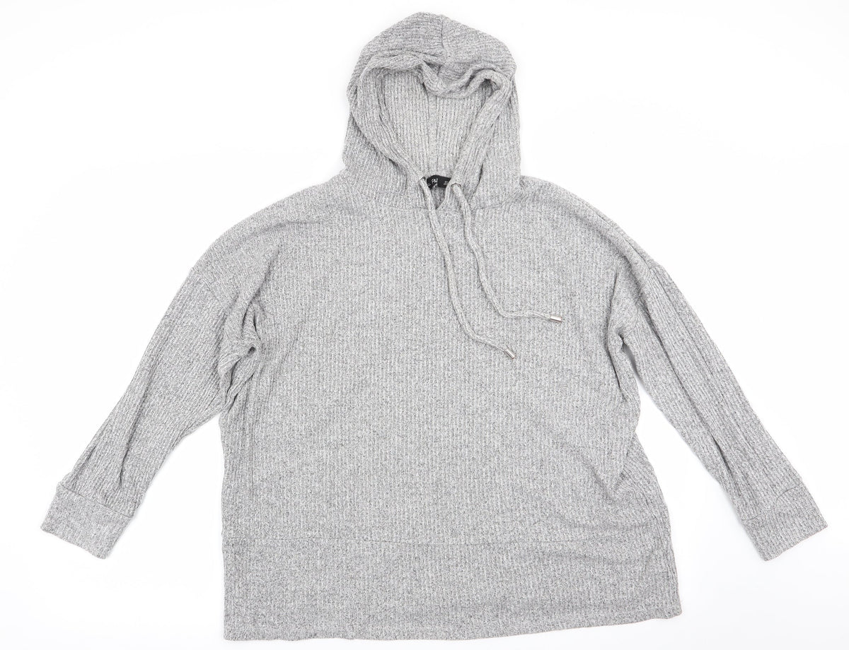 Additional front view of F&F women’s grey pullover hoodie, size M