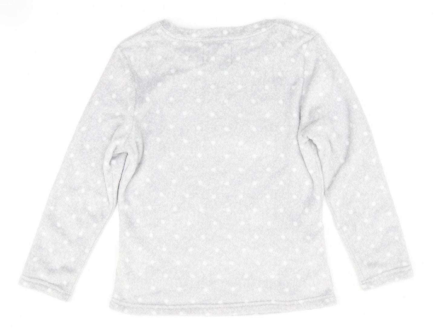 Made to Dream Womens Grey Polka Dot   Pyjama Top Size M  - Penguin Logo