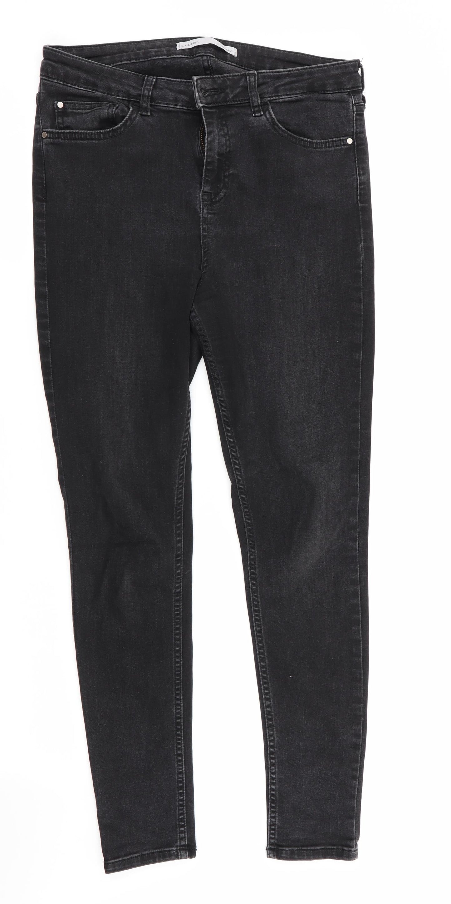 George Womens Black   Skinny Jeans Size 12 L27 in