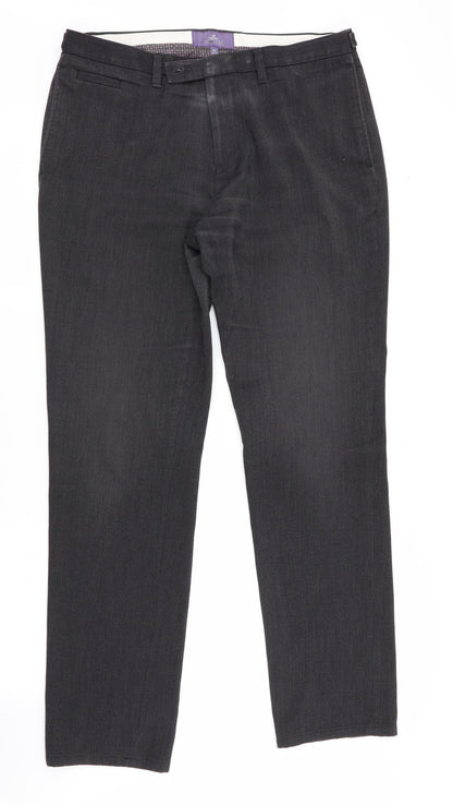 Next Tailoring Mens Grey   Dress Pants Trousers Size 34 in L32 in