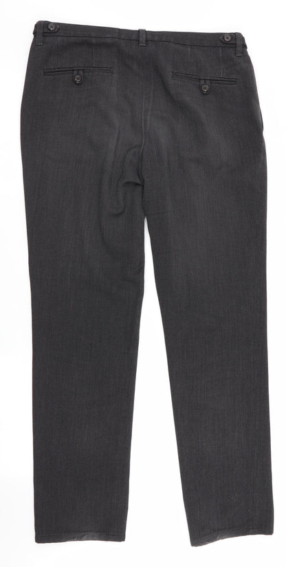 Next Tailoring Mens Grey   Dress Pants Trousers Size 34 in L32 in