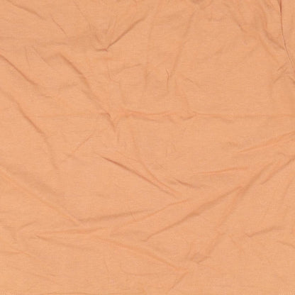 Kylie Girls Orange   Basic T-Shirt Size 9-10 Years  - Lace insert to sides