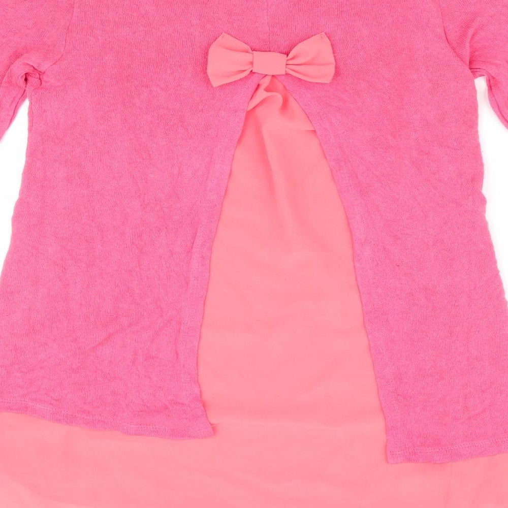Womens UK Size  Preworn Pink Pullover Jumper