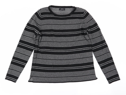 Womens UK Size 14 Papaya Black Pullover Jumper
