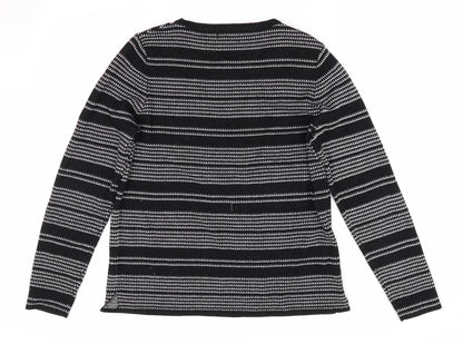 Womens UK Size 14 Papaya Black Pullover Jumper