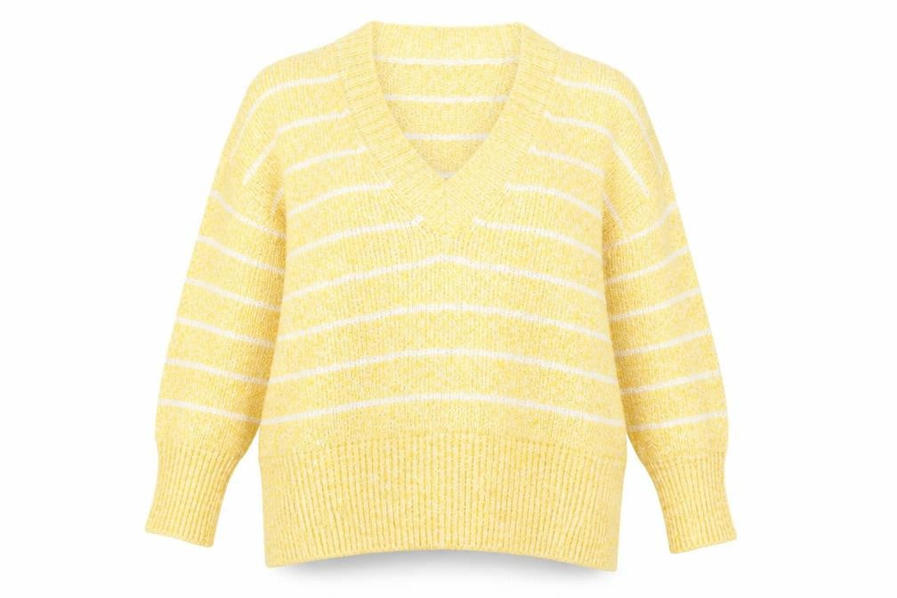 Womens UK Size L Marks and Spencer Yellow Pullover Jumper