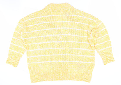 Womens UK Size L Marks and Spencer Yellow Pullover Jumper