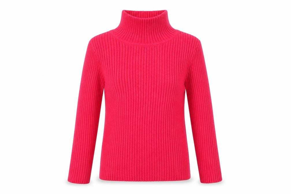 Front view of Tu girls’ red jumper, size 6, years - subtle glitter effect