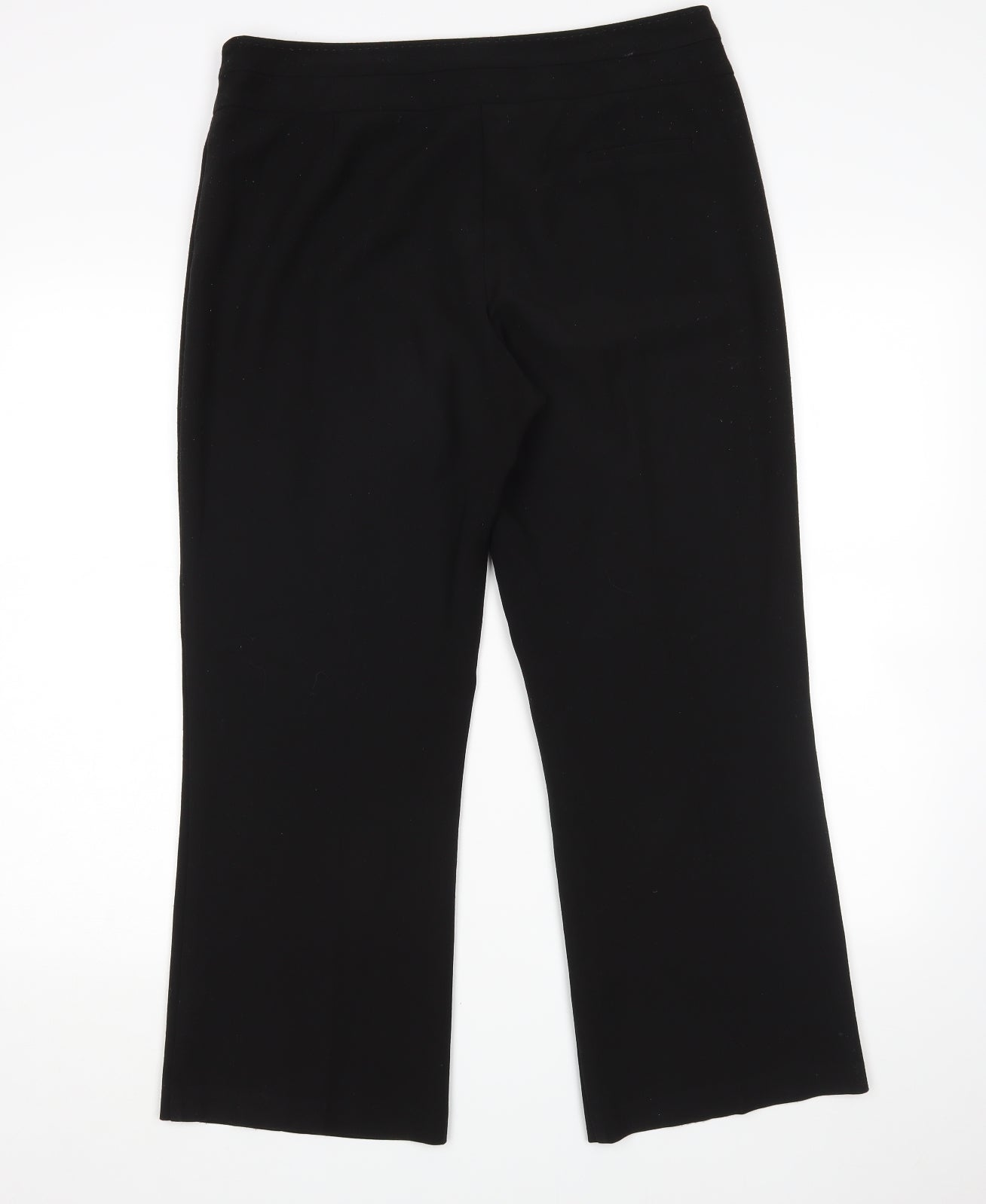 Womens UK Size 12 Mia Moda Regular Fit  Black Trousers