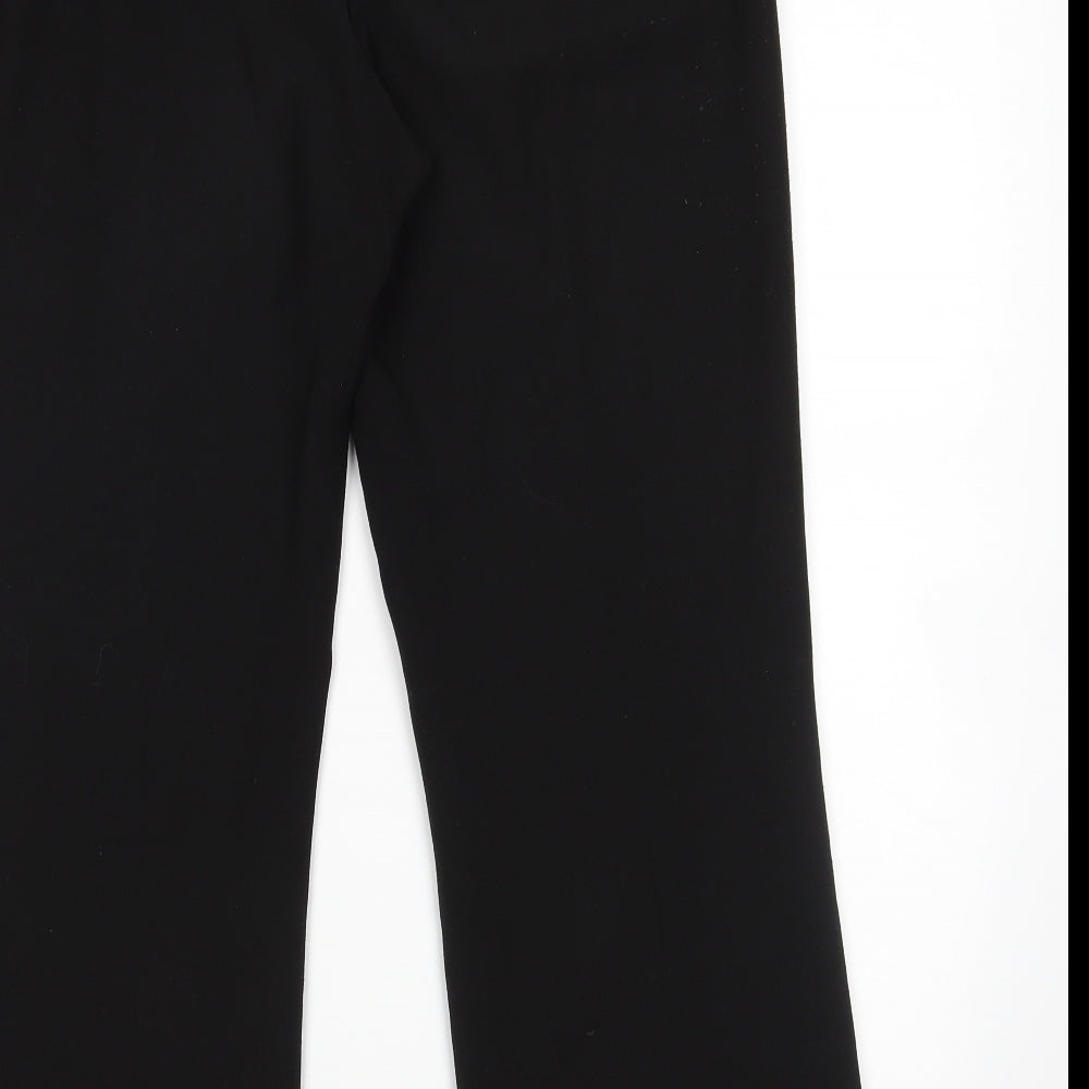 Womens UK Size 12 Mia Moda Regular Fit  Black Trousers