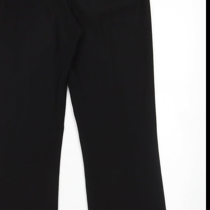 Womens UK Size 12 Mia Moda Regular Fit  Black Trousers