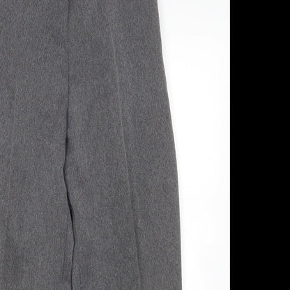 Womens UK Size 16 Preworn Regular Fit Cropped Grey Trousers